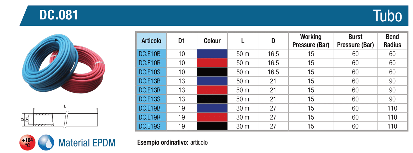 Tubo per alte temperature