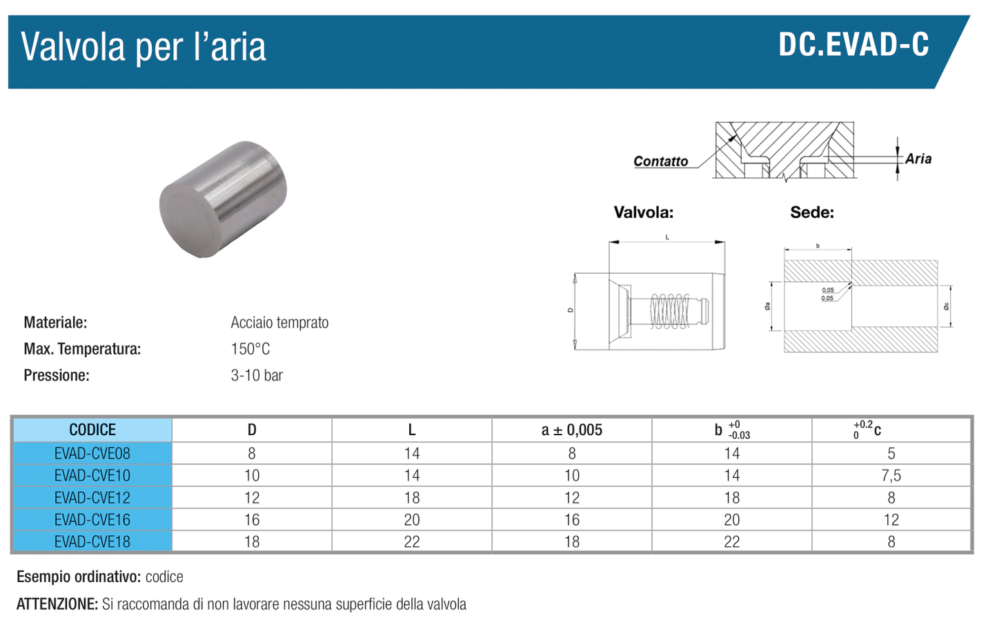 Valvola aria EVAD-C