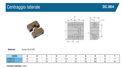 Centraggio laterale DC.004