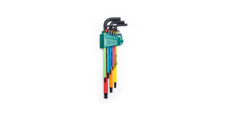 SATA ST09101CHBSJ Set 9pz chiavi esagonali a L